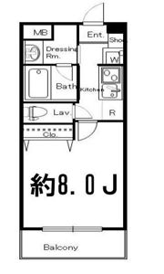 ドゥーエ西大島Ⅱの間取り画像