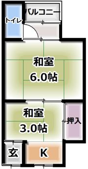 浜町アパートの間取り画像