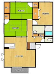 ソルジェンテ南方 B棟の間取り画像