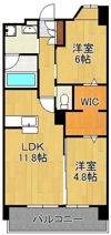 ヴェールヴァン西小倉の間取り画像