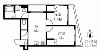 エスポワール西が丘の間取り画像