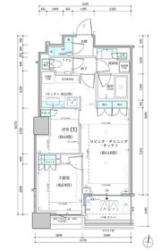 パークタワー勝どき サウス棟の間取り画像