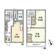 中野木戸建の間取り画像