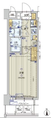 フォーリアライズ梅田レーベンの間取り画像