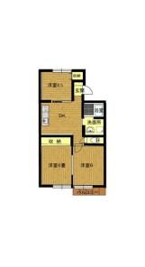 ヴァンベール三新A棟の間取り画像