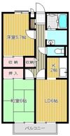 グリーンハイツ岸辺の間取り画像