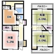 雁屋北町戸建の間取り画像