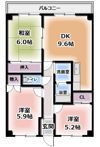 ケントマンションの間取り画像