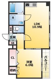 リビナ奥村ドゥーの間取り画像
