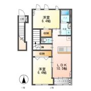シャイン ヴィレッジ 大木戸 Cの間取り画像