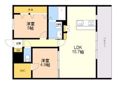 LIBTH博多駅南WESTの間取り画像