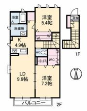 シャーメゾン城山の間取り画像
