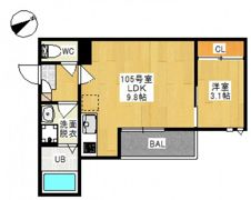 GRANDTIC L3 国富の間取り画像