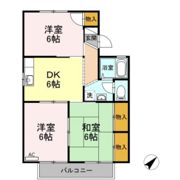 コスメティックスオオフク A棟の間取り画像