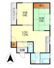コクサイマンション白岳の間取り画像