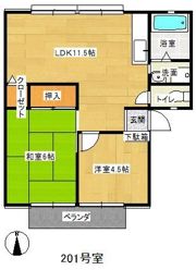 ビーライン三橋B棟の間取り画像