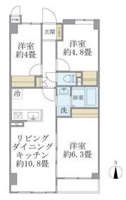 ISM武蔵浦和の間取り画像