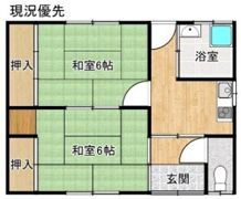 朝日東津田町貸家の間取り画像