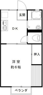 SKハイツの間取り画像