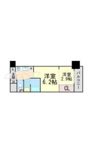 アドバンス三宮ラシュレの間取り画像