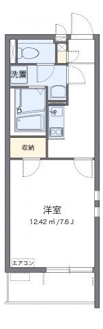 クレイノラポステ一ツ家の間取り画像