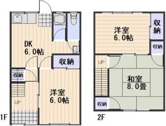 庭瀬住宅 西の間取り画像