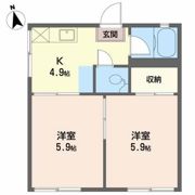 中村ハイツNO．1の間取り画像