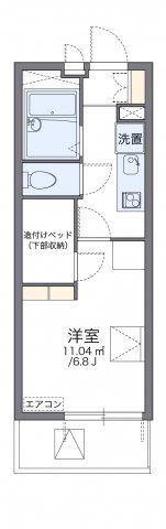 レオパレスプレステージ三津屋Ⅱの間取り画像