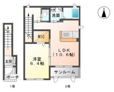 メイプルコートBの間取り画像