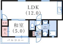 南五葉ハイツの間取り画像