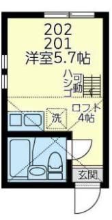 ユナイト野島アレッサンドロの間取り画像