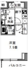 S-RESIDENCE新御徒町Westの間取り画像