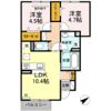 ルミエール B棟の間取り画像
