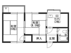 コーポUIの間取り画像
