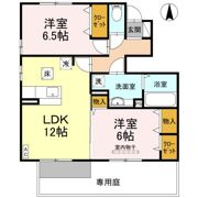 フルール ドゥ ウェスト A棟の間取り画像