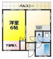 サンハイツ増田の間取り画像