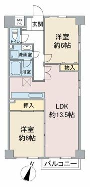 吉祥寺北町ハイムの間取り画像