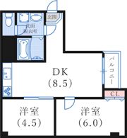 サンハイツ弐番館の間取り画像