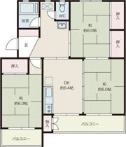 菱野第4住宅の間取り画像