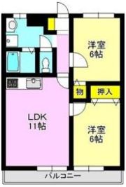 プレミール中居 Ⅰの間取り画像