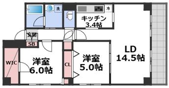 フランカー桜ノ宮SIXの間取り画像