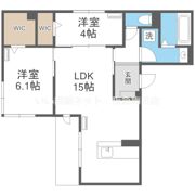 (仮称)D-ROOM橋波東之町 西棟の間取り画像