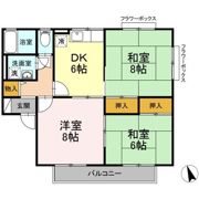 ドリームレジデンス氷鉋 Bの間取り画像