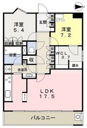 フォレストビュータワー鹿田町壱番館の間取り画像
