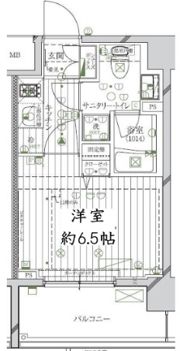 レガリス品川南大井パークサイドの間取り画像
