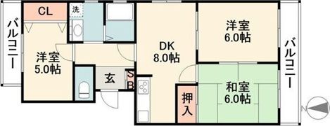 フォルク北千里K棟の間取り画像