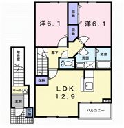 ベルフォールⅡBの間取り画像