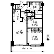 レジディア中落合B棟の間取り画像