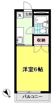 沖田コーポの間取り画像
