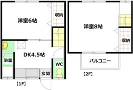 梶谷アパート 中の間取り画像